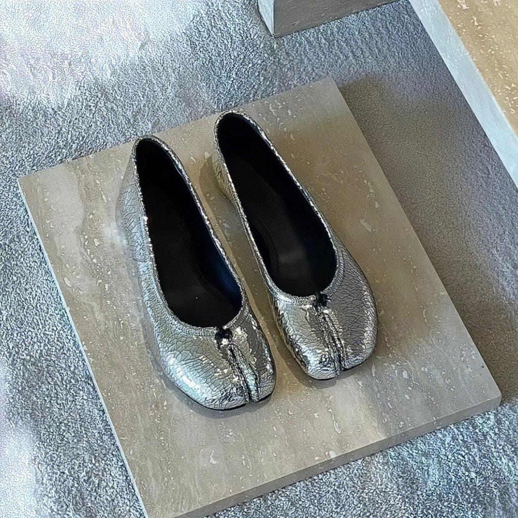 Women's Metallic Ballet Flats