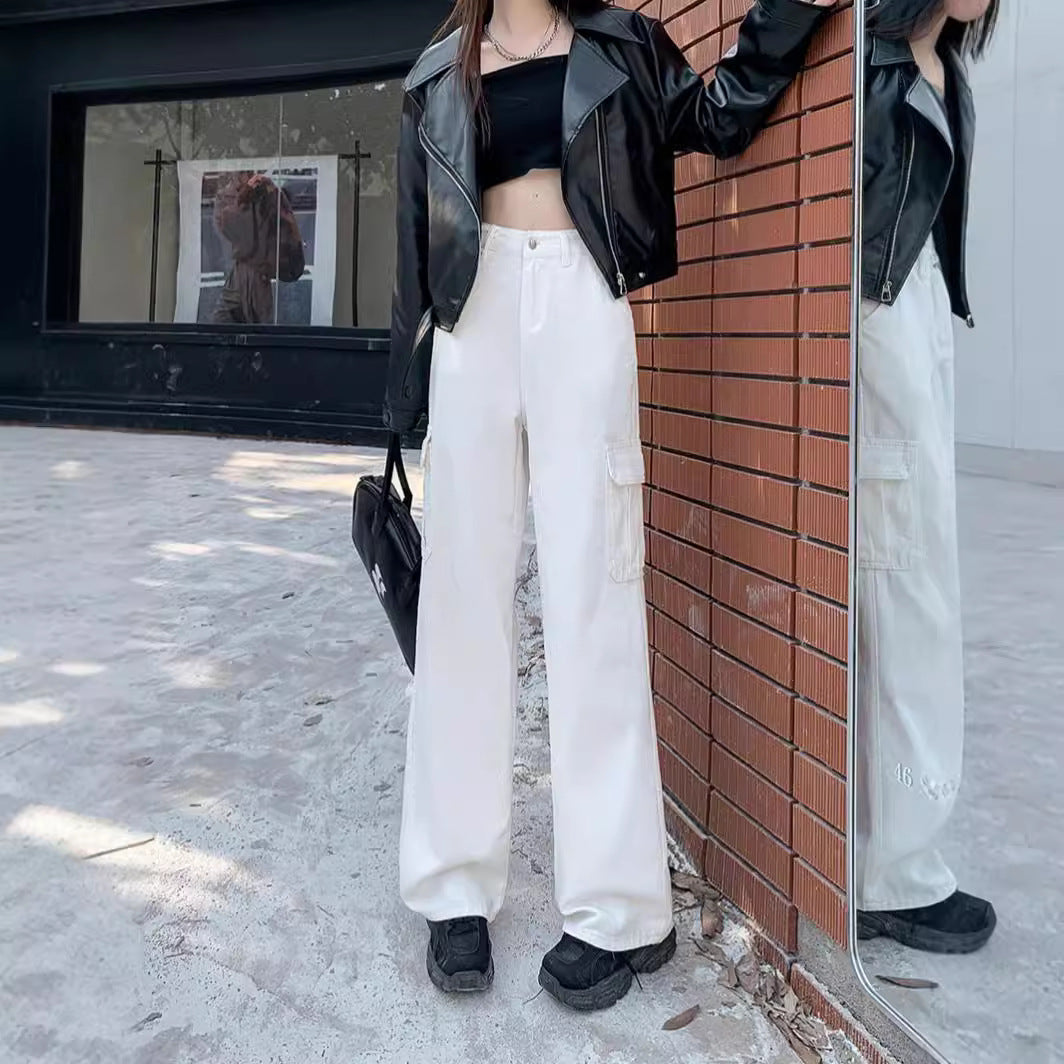 Women's Wide-Leg Cargo Pants with Practical Pockets