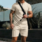 Men's Polo Shirt and Chino Shorts Set