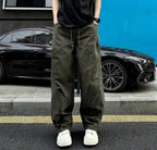 Men's Casual Relaxed Pants with Wide Legs