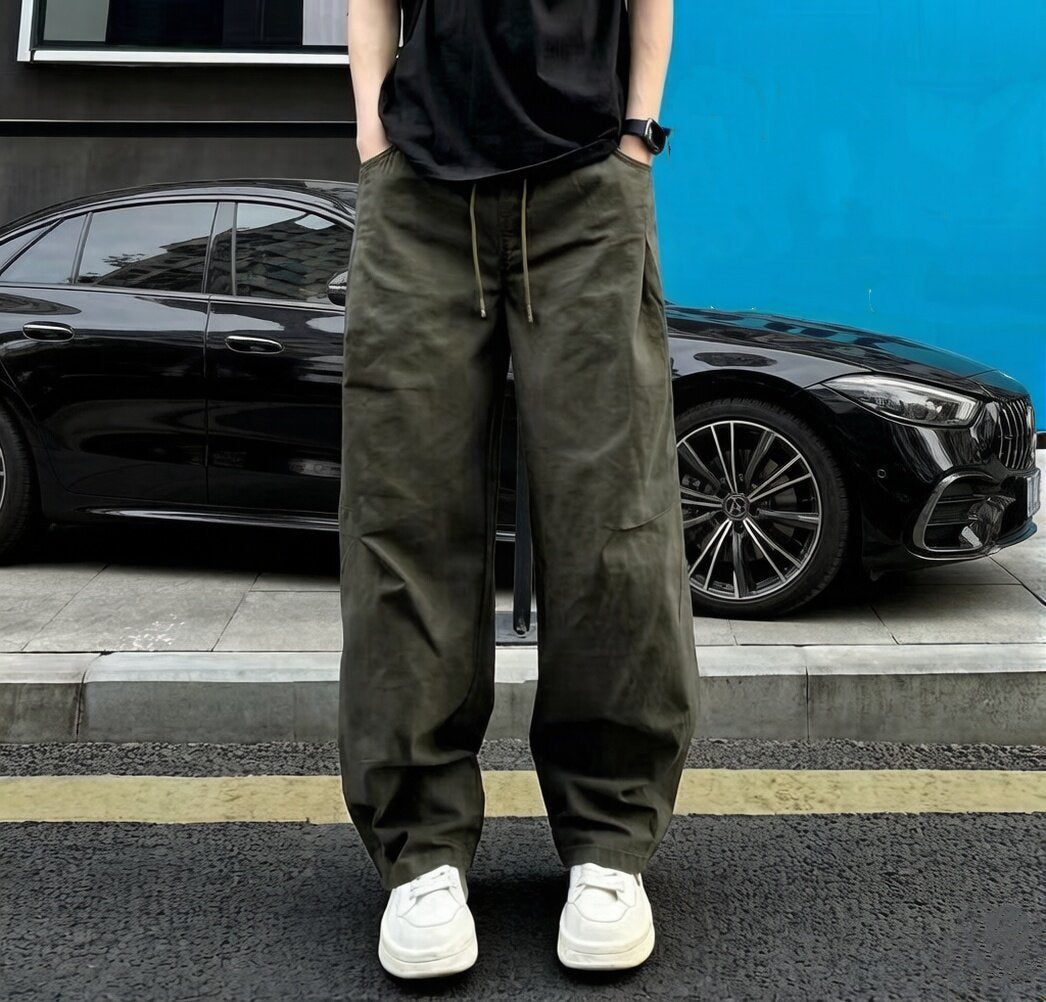 Men's Casual Relaxed Pants with Wide Legs