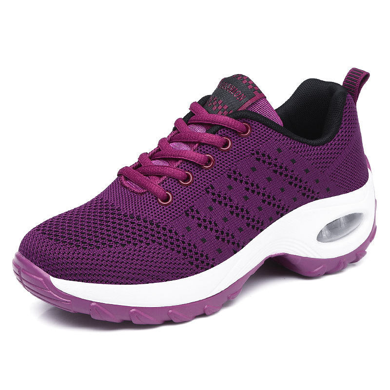 Women's Breathable Lightweight Sneakers with Shock-Absorbing Sole