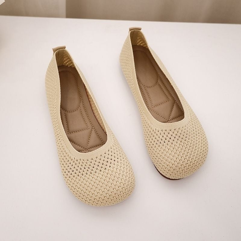 Women's Ballet Flats with Breathable Upper and Soft Insole