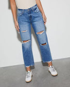 Women's Destroyed Mom Jeans