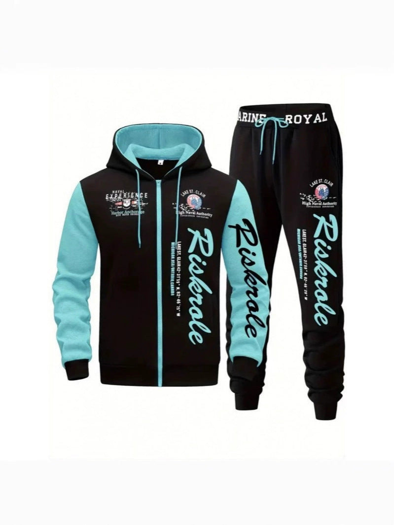 Men's Sporty Hoodie and Jogging Pants Set