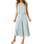 Women's Airy Jumpsuit with Relaxed Fit and Practical Pockets