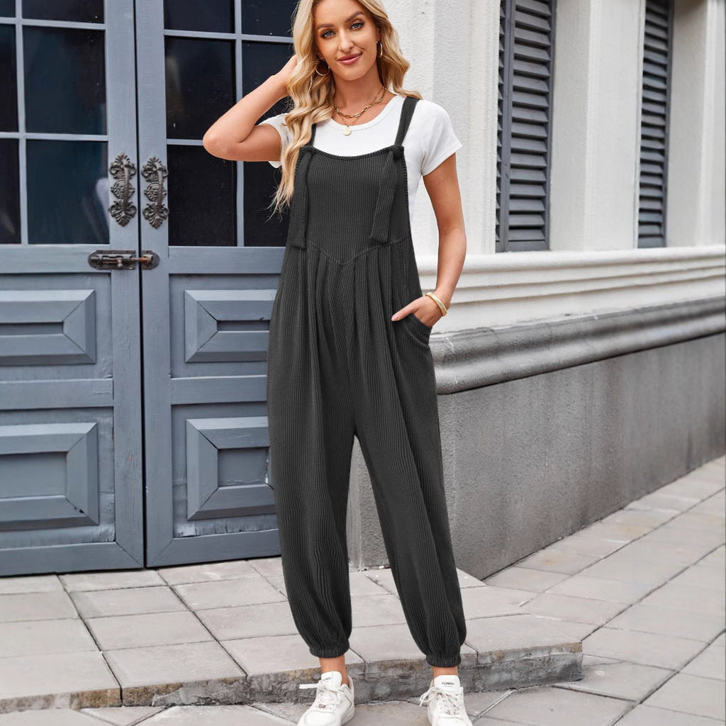 Casual Women's Jumpsuit with Pockets
