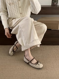 Women's Ballet Flats with Bow Accent and Comfortable Footbed