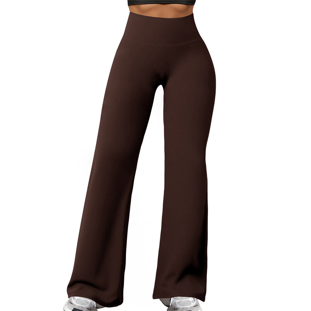 Women's High-Waisted Shaping Lounge Pants with Wide Flares