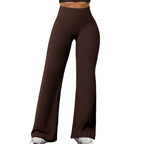 Women's High-Waisted Shaping Lounge Pants with Wide Flares