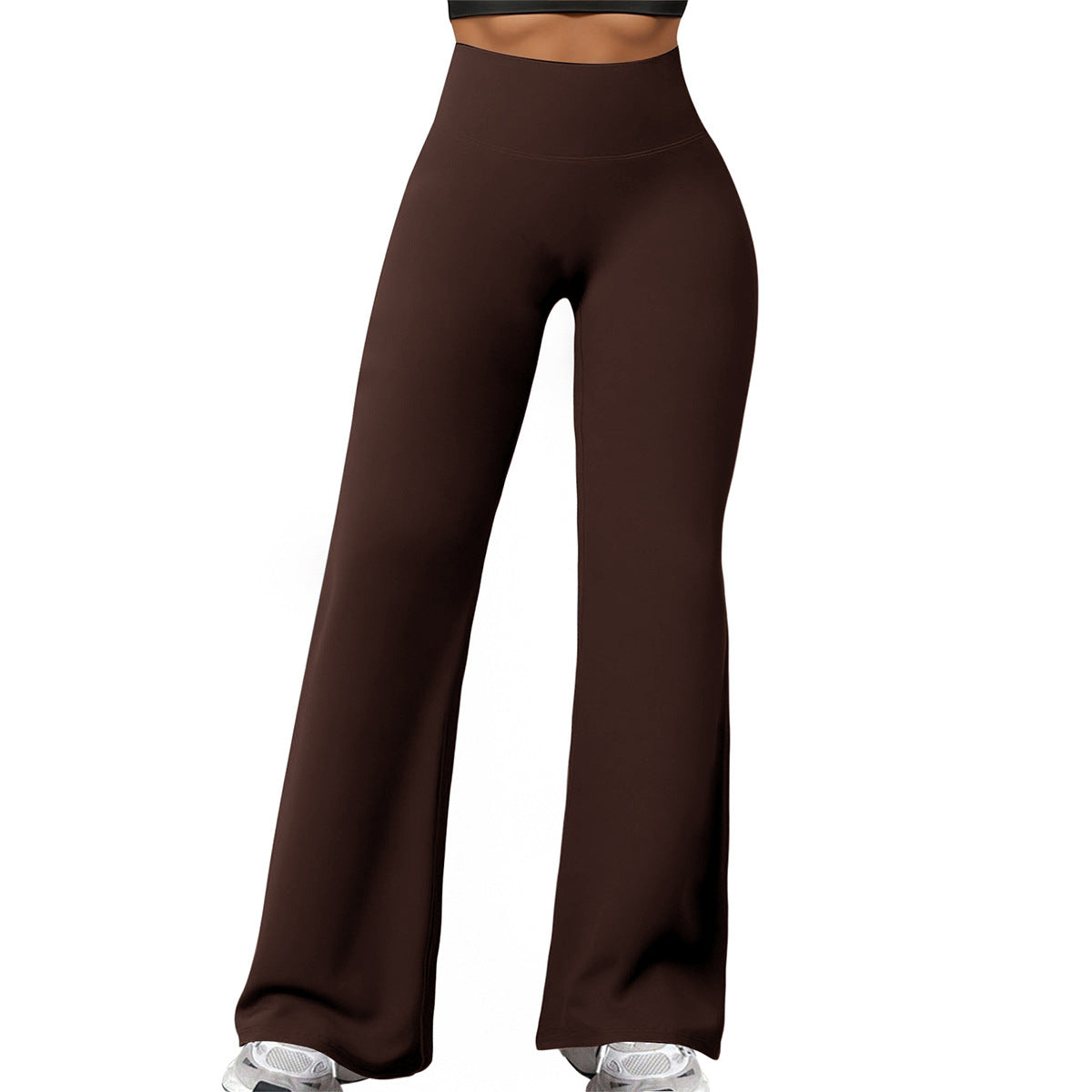 Women's High-Waisted Shaping Lounge Pants with Wide Flares