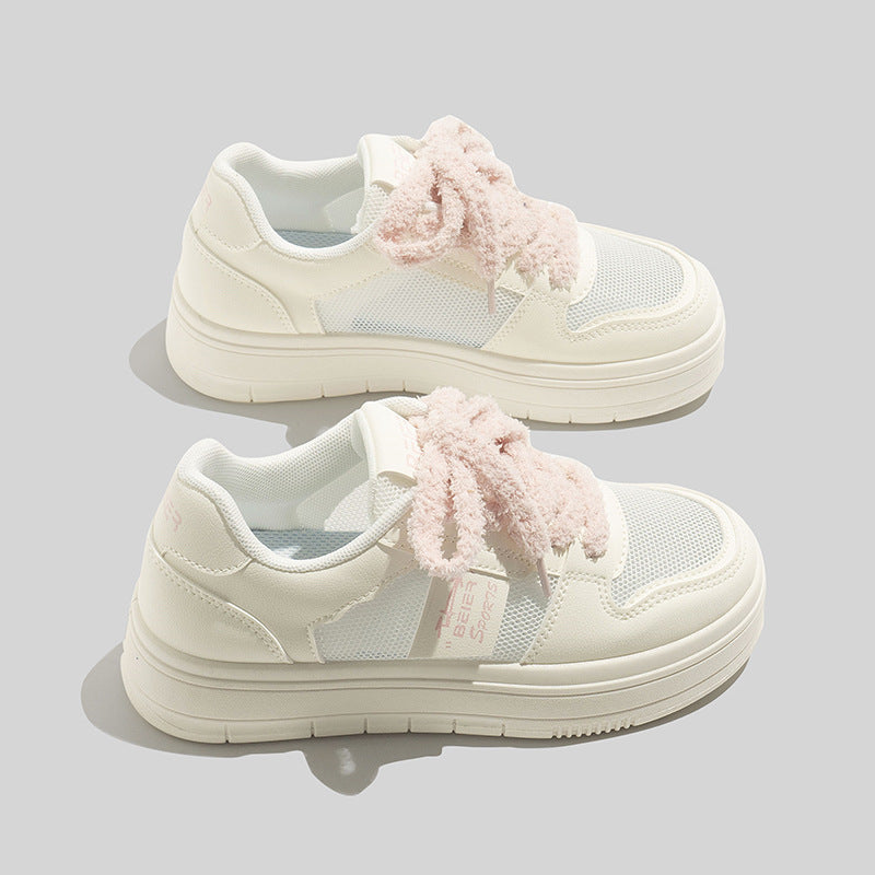 Women's Breathable Casual Sneakers with Soft Lining and Innovative Laces