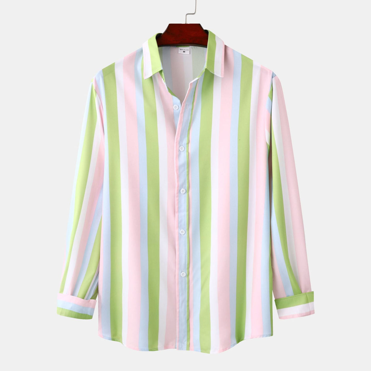 Long-Sleeve Blouse with Fresh Stripe Look