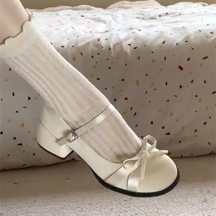 Women's Ballet Flats with Decorative Bow and Stable Sole