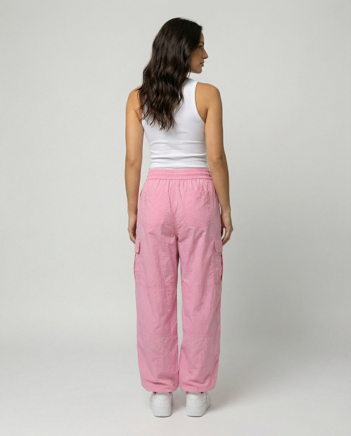 Women's High-Waisted Balloon Cargo Pants