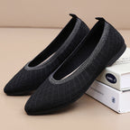 Women's Ballet Flats with Breathable Knit and Flexible Sole