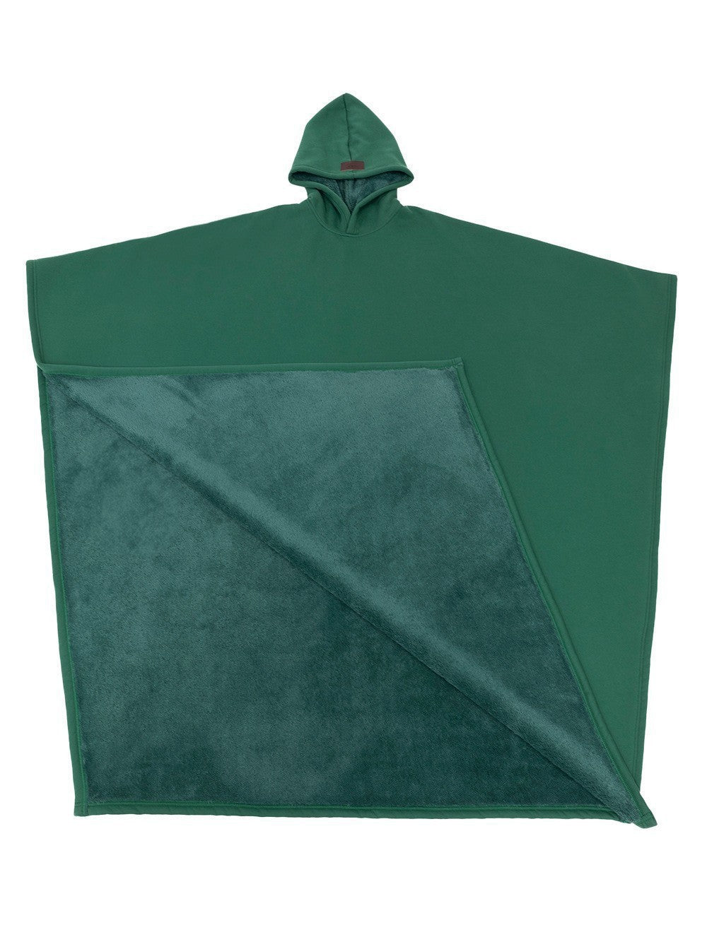 Women's Cozy Hooded Poncho in Soft Microfleece