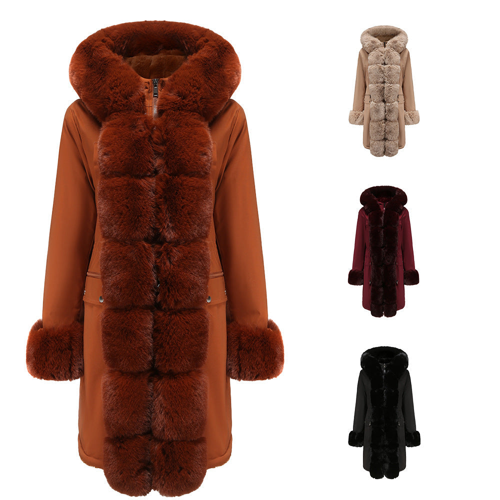 Elegant Parka with Faux Fur Trim