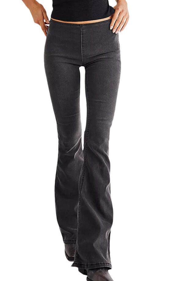 Women's High-Waisted Flared Jeans