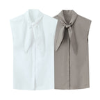Women's Tie-Neck Blouse