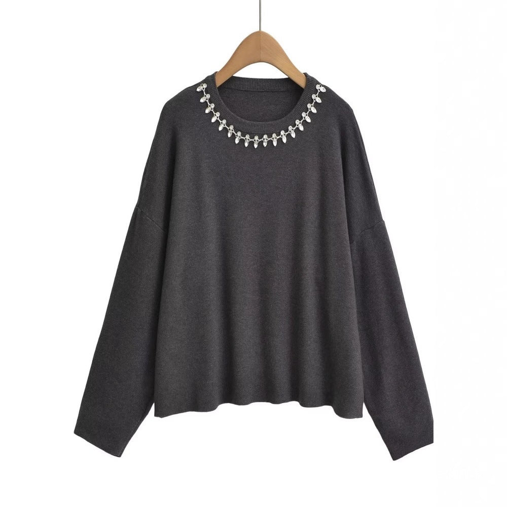 Elegant Women's Sweater with Glitter Details