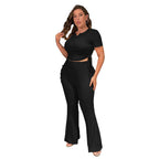 Women's Casual Jumpsuit with Elastic Waist and Ruching