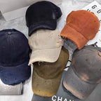 Men's Distressed Denim Baseball Cap
