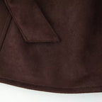 Elegant Oversized Bomber Jacket with Waist Belt