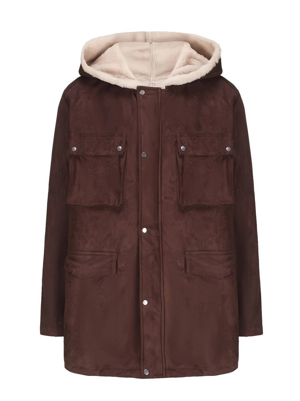 Women's Elegant and Warm Hooded Fleece Jacket