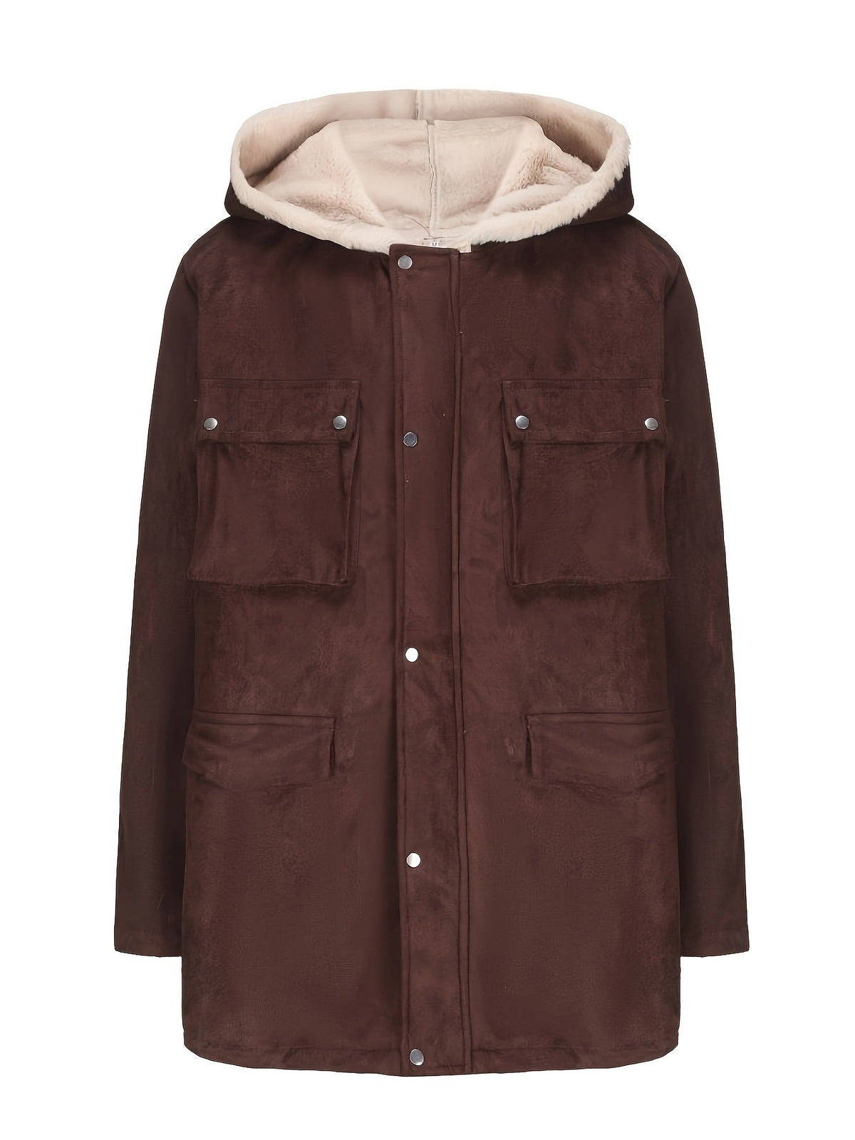 Women's Elegant and Warm Hooded Fleece Jacket