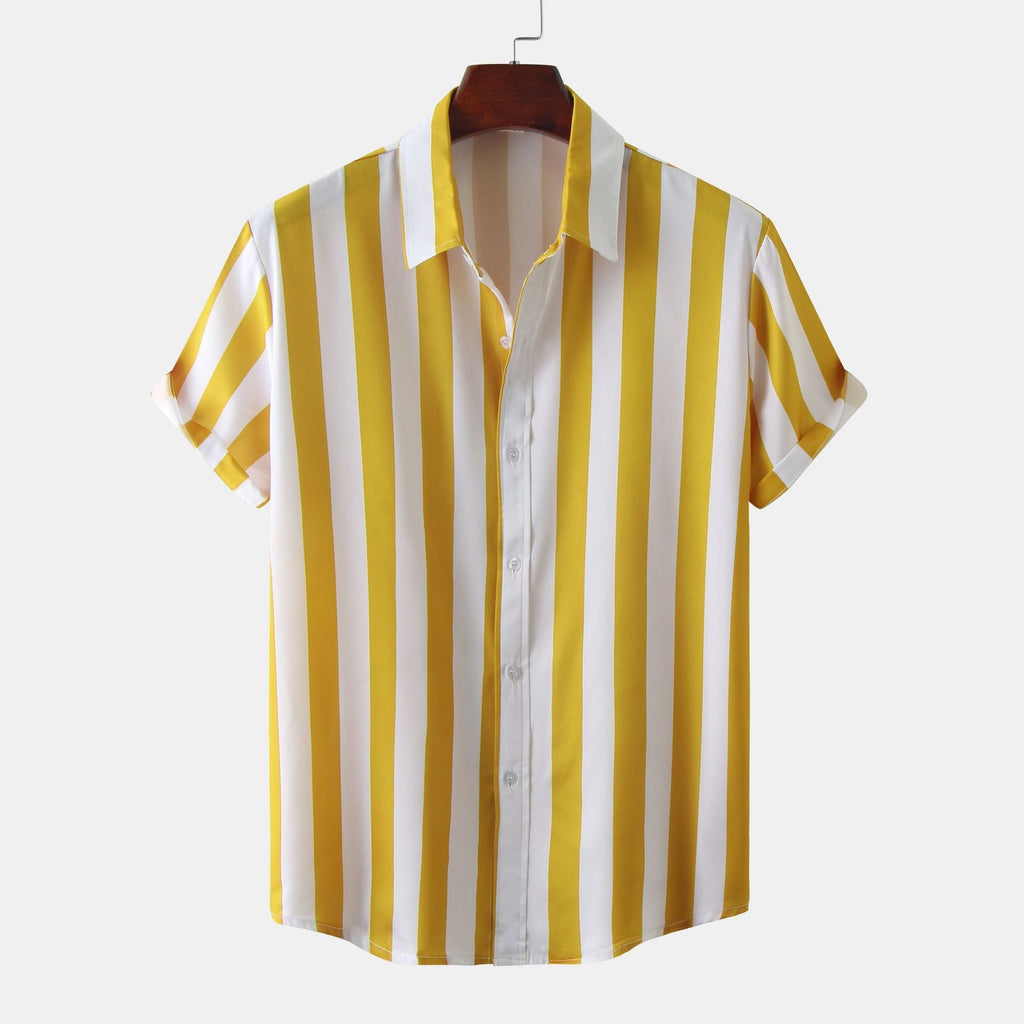 Women's Short-Sleeve Striped Shirt
