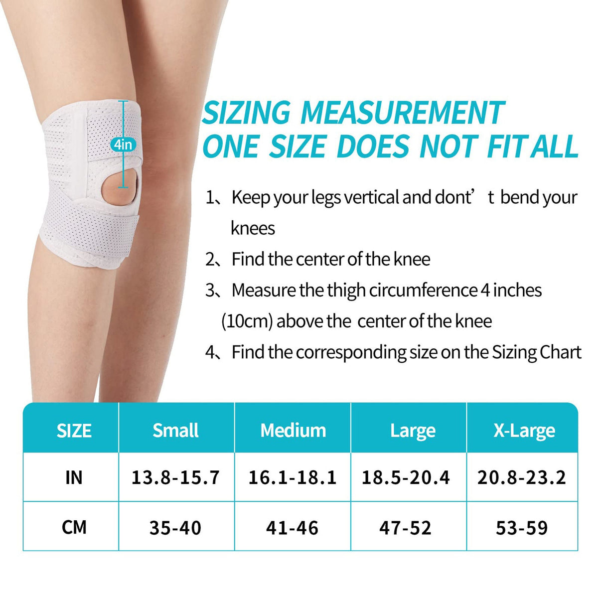 Adjustable Open Patella Knee Support Brace