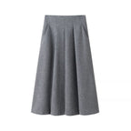 Elegant Women's Blazer and Skirt Ensemble with Textured Design