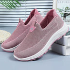 Women's Breathable Comfort Sneakers with Elastic Insert and Cushioning Sole