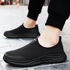 Women's Breathable Slip-On Athletic Shoes with Elastic Structure