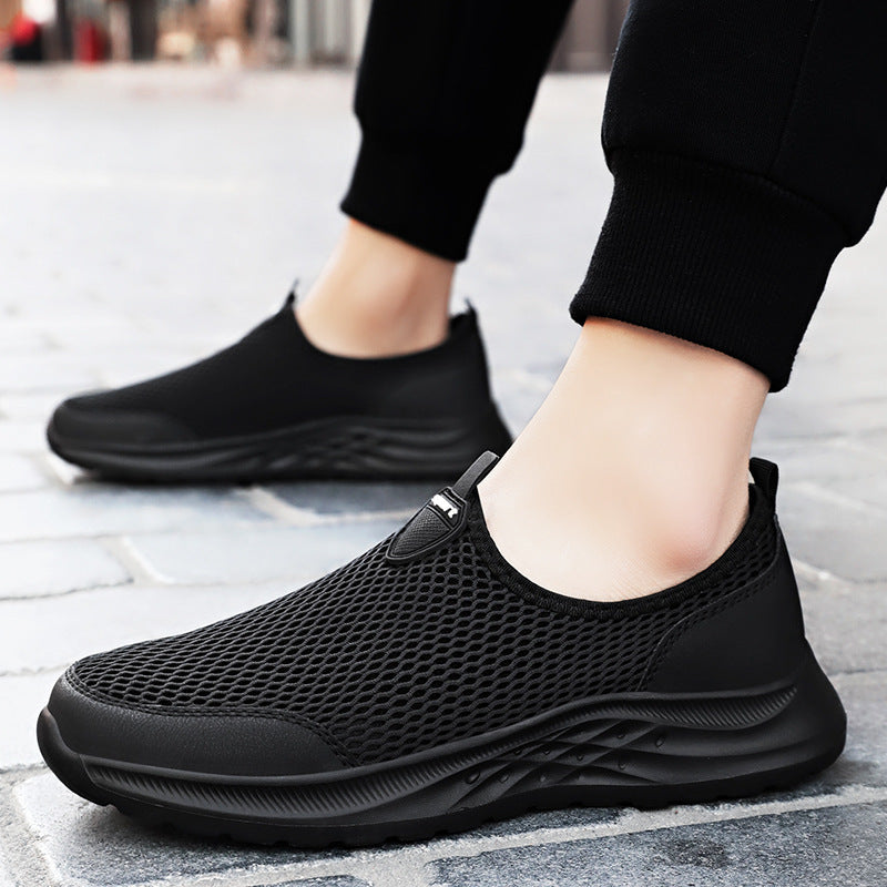 Women's Breathable Slip-On Athletic Shoes with Elastic Structure