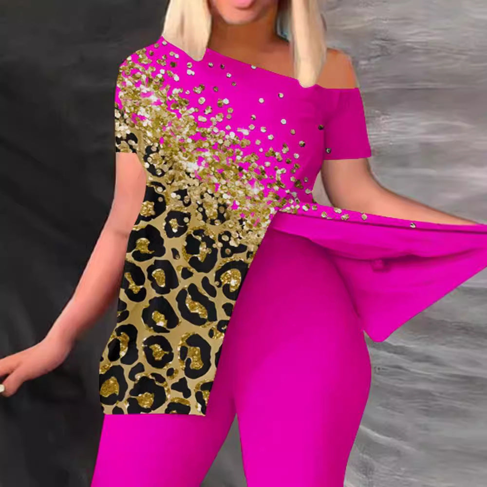 Women's Bodycon Jumpsuit with Off-Shoulder Design and Glamorous Accents
