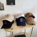 Men's Embroidered Cat Design Baseball Cap