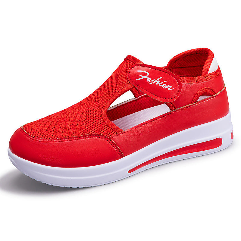 Women's Comfortable Casual Sneakers with Practical Hook-and-Loop Fastening