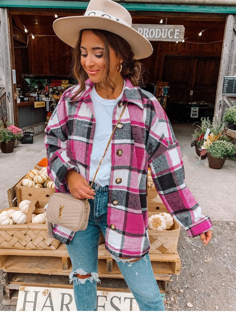 Women's Plaid Flannel Shirt