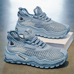 Women's Breathable Sport Sneakers with Flexible Sole Profile and Non-slip Rubber Sole