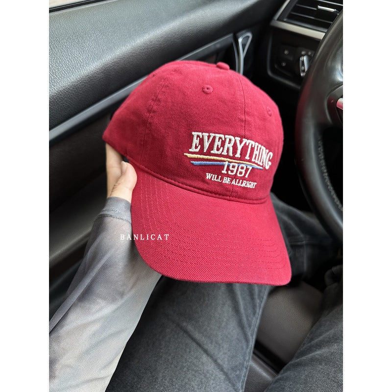 Men's Casual Embroidered Statement Baseball Cap
