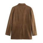 Women's Elegant Suede Blazer