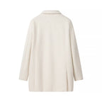 Women's Elegant Faux Fur Blazer with Pockets