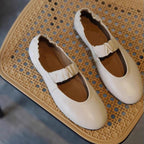 Women's Ballet Flats with Elastic Strap and Soft Inner Lining