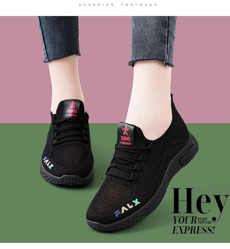 Women's Breathable Casual Sneakers with Flexible Sole