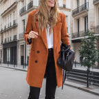 Elegant Boucle Trench Coat