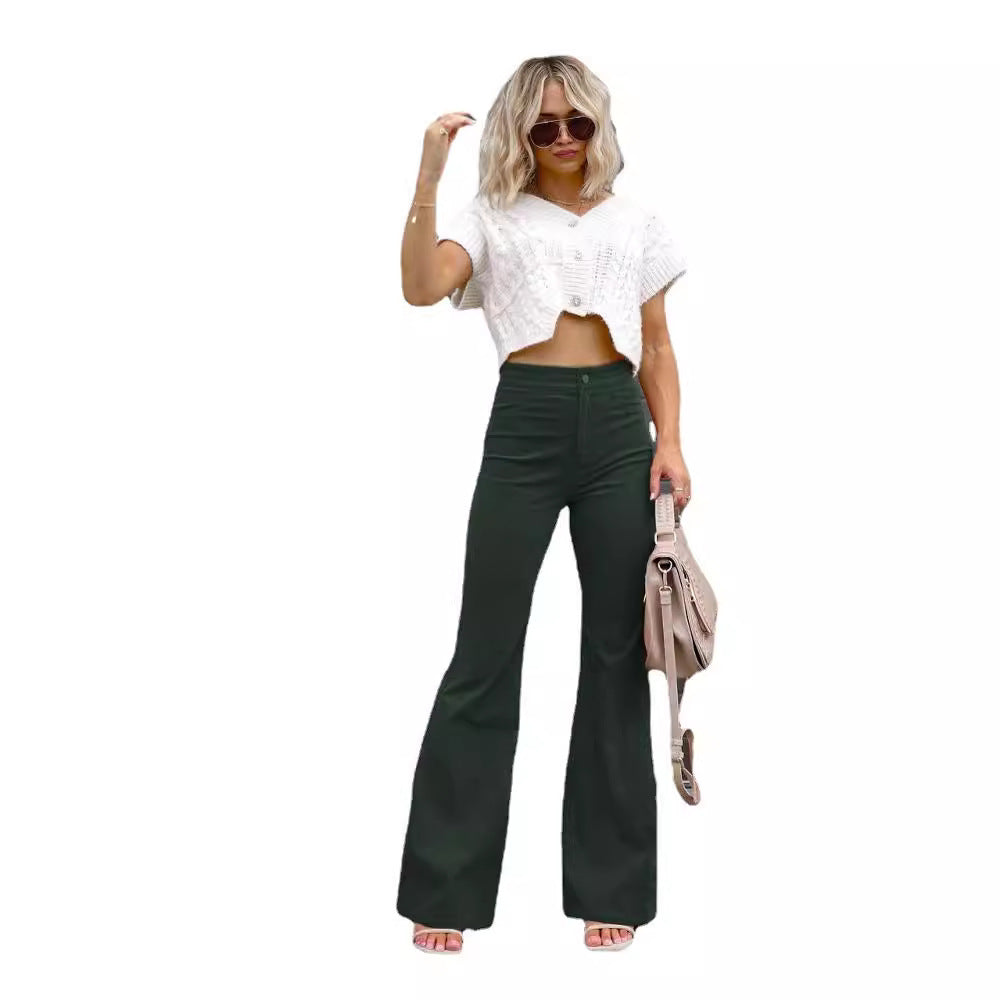 Women's High-Waisted Flared Jeans