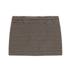 Women's Plaid Mini Skirt with Side Slit