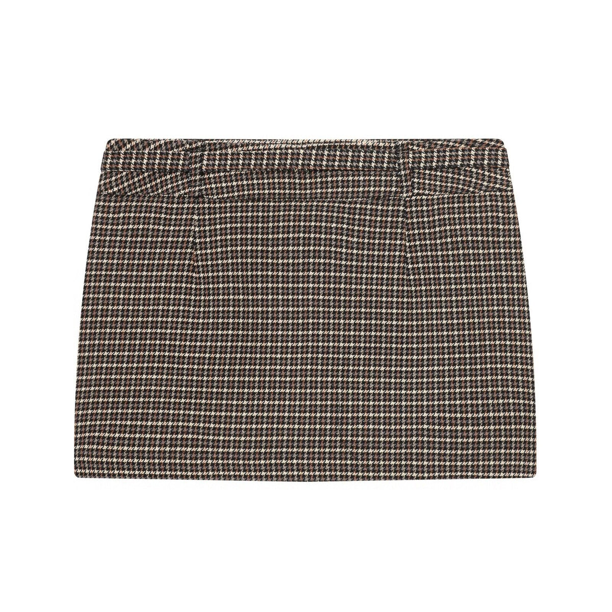 Women's Plaid Mini Skirt with Side Slit
